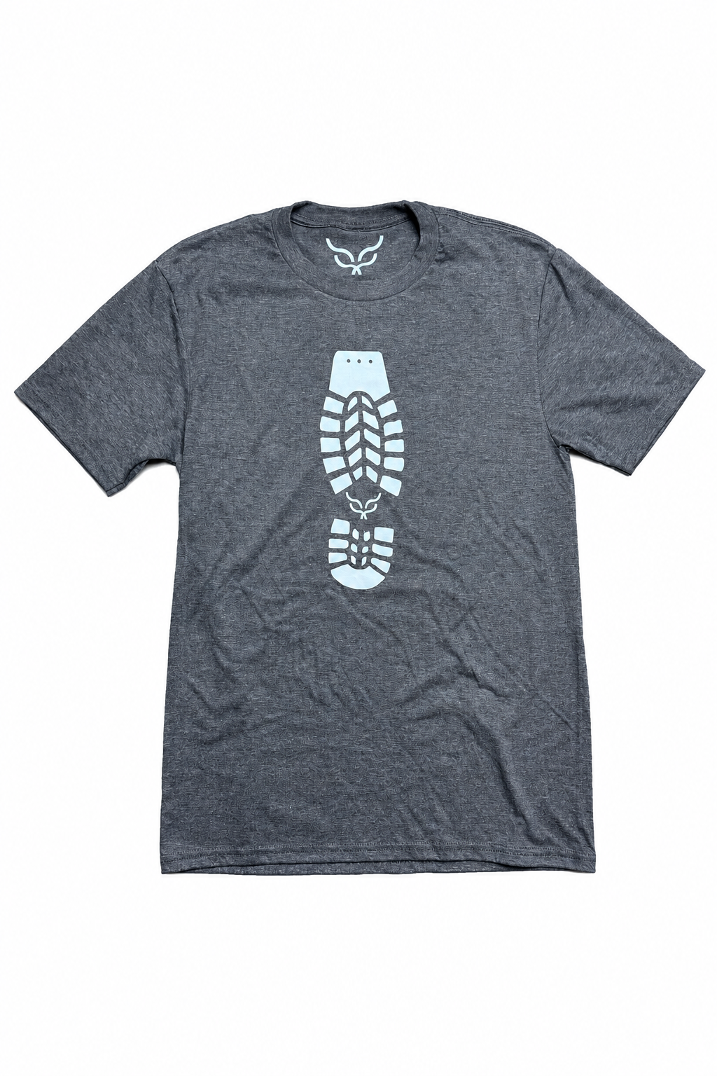 Heather Dark Grey Tele Stomp T-shirt on white