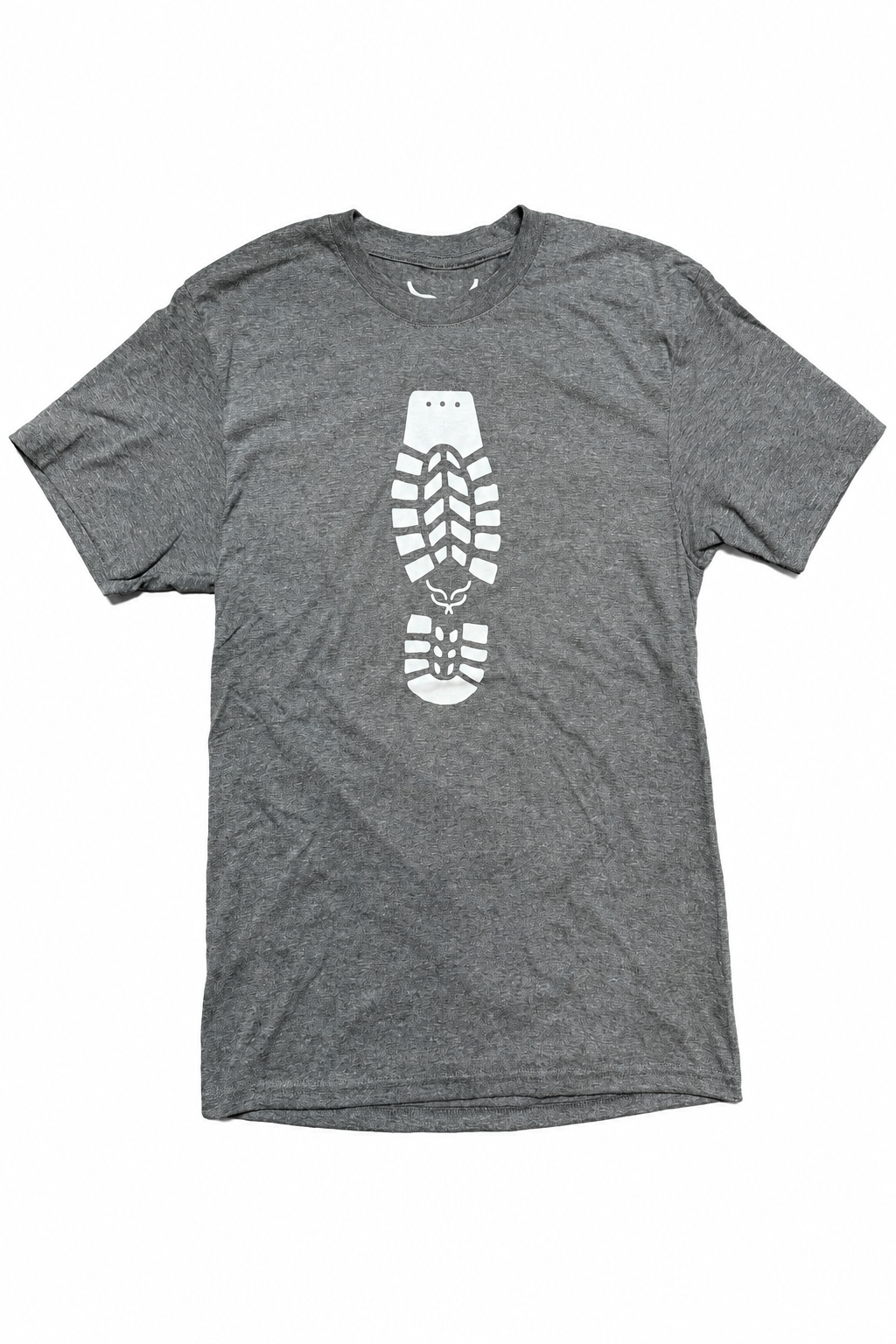 Heather Light Grey Tele Stomp T-shirt on white