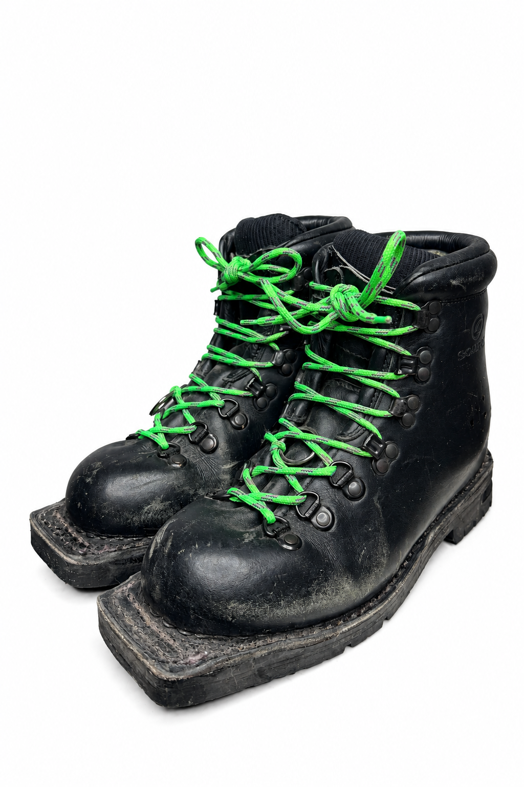 Used Scarpa leather telemark boots, exact pair