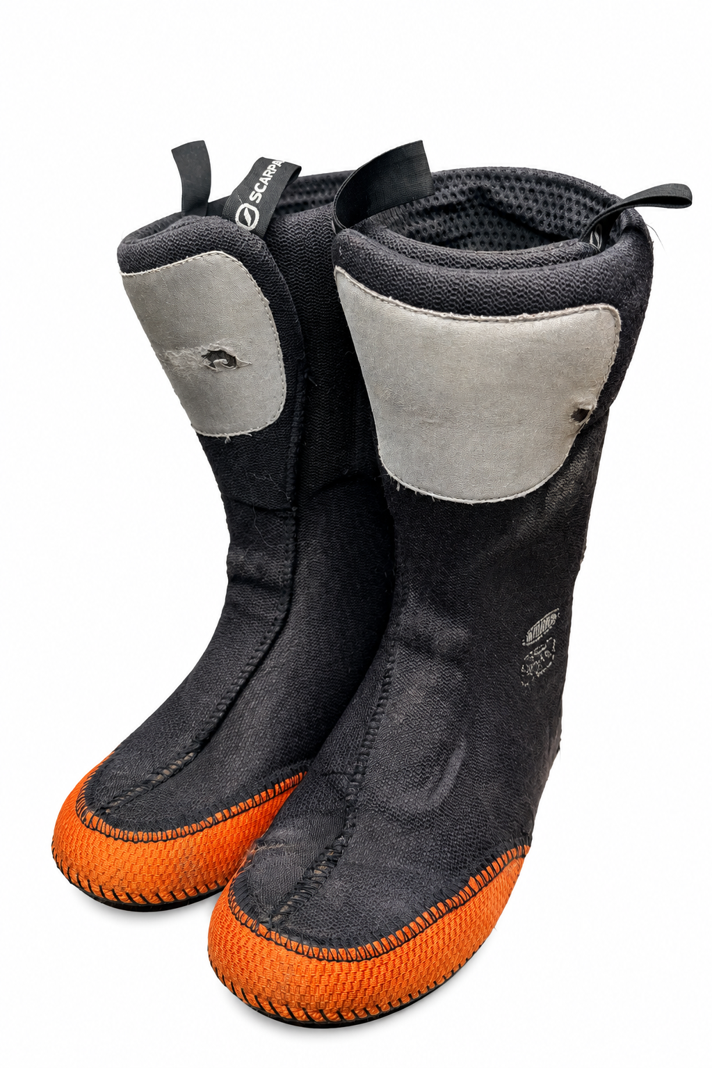 Used Scarpa T1 liners, exact pair with visible wear