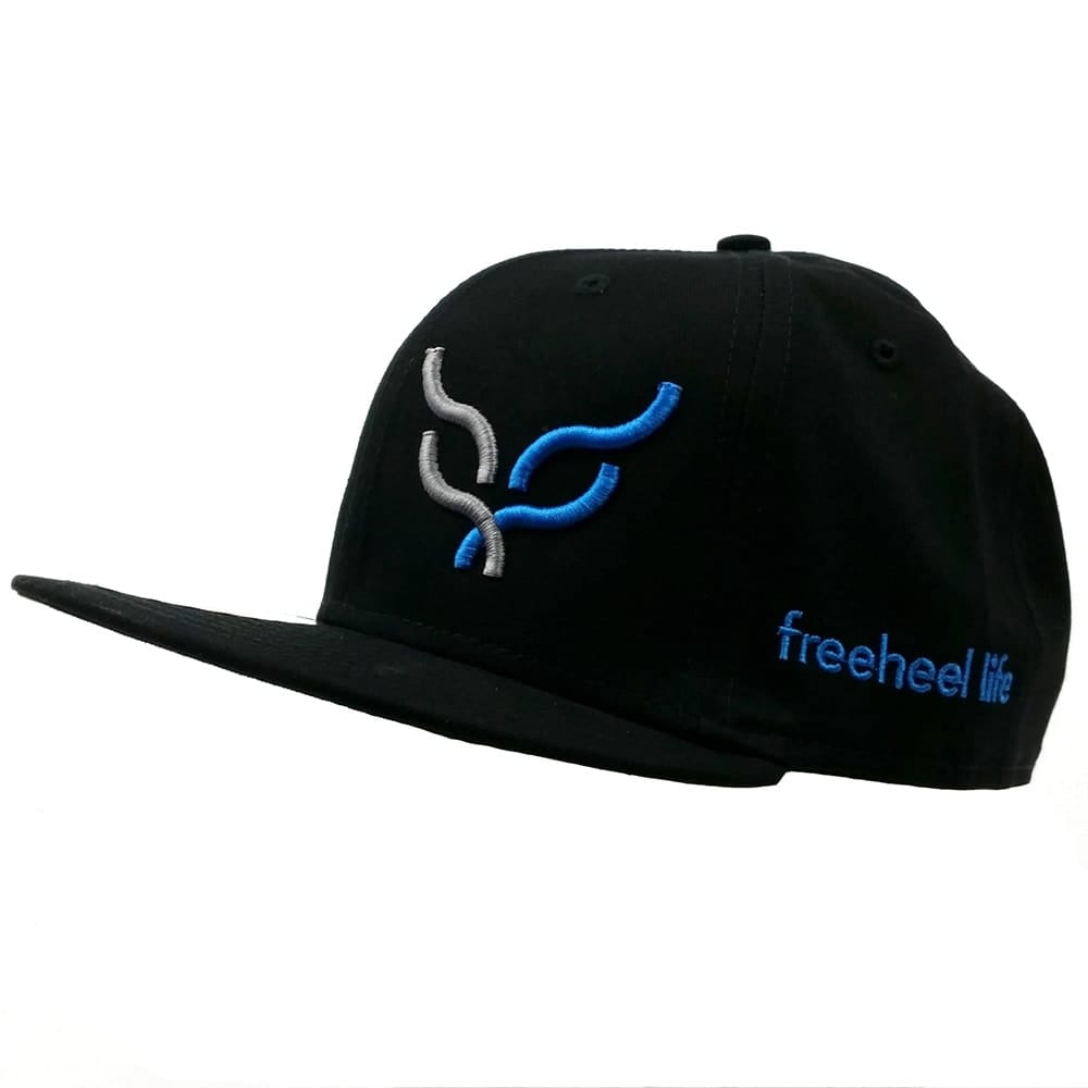 Freeheel Life Logo Snapback Hat v2 - Black