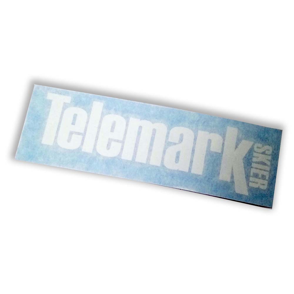 Telemark Skier Logo Vinyl Decal