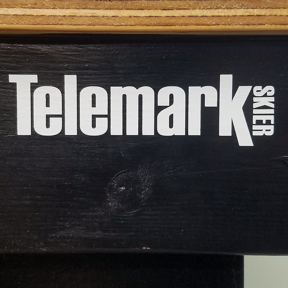 Telemark Skier Logo Vinyl Decal