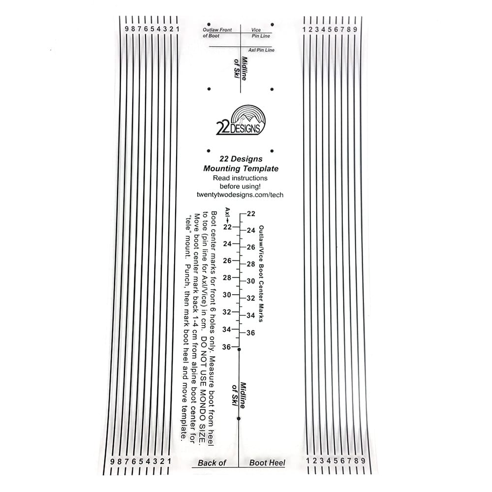 22 Designs Clear Plastic Mounting Template